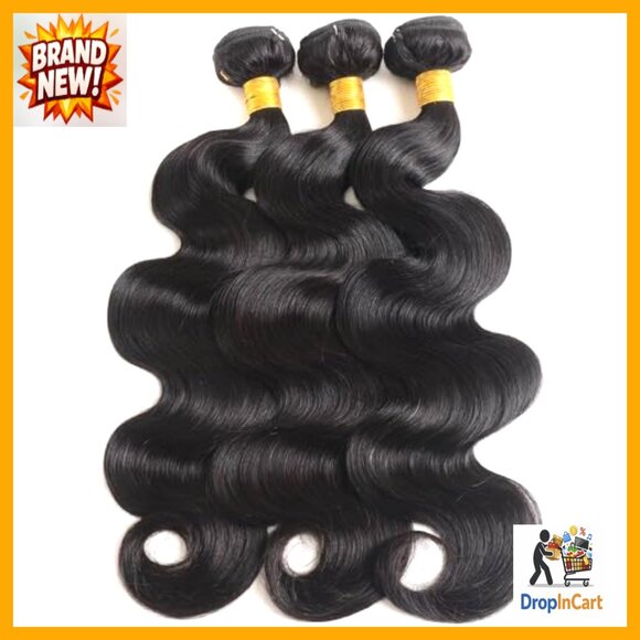 Body Wave Human Hair Extensions 3 Bundles Brazilian Virgin Hair Natural main image 4